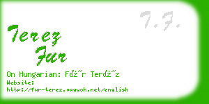 terez fur business card